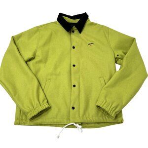 NOAH Campus Wool Jacket in Chartreuse